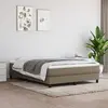 Image de vidaXL Cadre de lit à lattes taupe 140x200 cm tissu
