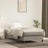 Image de vidaXL Cadre de lit gris clair 90x190 cm velours