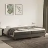 Image de vidaXL Cadre de lit à lattes gris foncé 200x200 cm velours