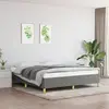 Image de vidaXL Cadre de lit à lattes gris foncé 160x200 cm tissu
