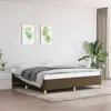 Image de vidaXL Cadre de lit marron foncé 160x200 cm tissu
