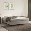 Image de vidaXL Cadre de lit à lattes gris clair 180x200 cm velours