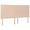 Image de vidaXL Tête de lit Cappuccino 160x5x118/128 cm Similicuir