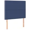 Image de vidaXL Tête de Lit Meubles de Chambre à Coucher Accessoires de Lit Simple Têtes de Cadre de Lit Intérieur Bleu 100x5x118/128 cm Tissu
