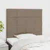 Image de vidaXL Tête de lit Taupe 90x5x118/128 cm Tissu