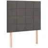Image de vidaXL Tête de lit Gris foncé 90x5x118/128 cm Velours