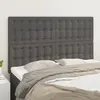 Image de vidaXL Tête de lit Gris 144x5x118/128 cm Similicuir