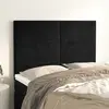 Image de vidaXL Tête de lit Noir 144x5x118/128 cm Velours