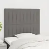 Image de vidaXL Tête de lit Gris foncé 80x5x118/128 cm Tissu