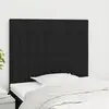 Image de vidaXL Tête de lit Noir 90x5x118/128 cm Tissu