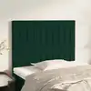 Image de vidaXL Tête de lit Vert foncé 90x5x118/128 cm Velours