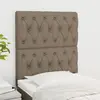 Image de vidaXL Tête de lit Taupe 80x7x118/128 cm Tissu
