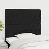 Image de vidaXL Tête de lit Noir 90x7x118/128 cm Tissu