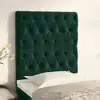 Image de vidaXL Tête de lit Vert foncé 80x7x118/128 cm Velours