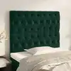 Image de vidaXL Tête de lit Vert foncé 90x7x118/128 cm Velours