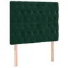 Image de Têtes de lit 2 pcs Vert foncé 100x7x78 88 cm Velours