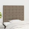 Image de vidaXL Tête de lit Taupe 100x5x118/128 cm Tissu