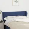 Image de vidaXL Tête de lit avec oreilles Bleu 147x23x78/88 cm Tissu