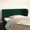 Image de vidaXL Tête de lit avec oreilles Vert foncé 93x23x78/88 cm Velours