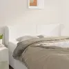 Image de vidaXL Tête de lit avec oreilles Blanc 147x23x78/88 cm Similicuir