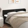 Image de vidaXL Tête de lit avec oreilles Noir 183x23x78/88 cm Similicuir