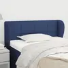 Image de vidaXL Tête de lit avec oreilles Bleu 103x23x78/88 cm Tissu