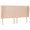 Image de vidaXL Tête de lit avec Oreilles Cappuccino 163x23x118/128 cm