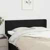 Image de vidaXL Tête de lit avec oreilles Noir 147x16x78/88 cm Tissu
