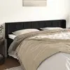 Image de vidaXL Tête de lit avec oreilles Noir 183x16x78/88 cm Velours