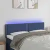 Image de vidaXL Tête de lit à LED Bleu 144x5x78/88 cm Tissu