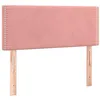Image de vidaXL Tête de Lit à LED Meuble de Chambre à Coucher Accessoire de Lit Simple Tête de Cadre de Lit Intérieur Rose 100x5x78/88 cm Velours