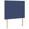 Image de vidaXL Tête de lit à LED Bleu 80x5x118/128 cm Tissu