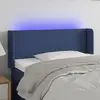Image de vidaXL Tête de lit à LED Bleu 83x16x78/88 cm Tissu