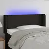 Image de vidaXL Tête de lit à LED Noir 103x16x78/88 cm Tissu