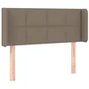 Image de vidaXL Tête de Lit à LED Meuble de Chambre à Coucher Accessoire de Lit Simple Tête de Cadre de Lit Intérieur Taupe 93x16x78/88 cm Tissu