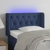 Image de vidaXL Tête de lit à LED Bleu 83x16x78/88 cm Tissu