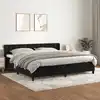Image de vidaXL Sommier à lattes de lit et matelas Noir 200x200 cm Velours