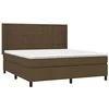 Image de vidaXL Sommier à Lattes de lit avec Matelas Marron foncé 160x200 cm