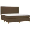 Image de vidaXL Sommier à Lattes de lit avec Matelas Marron foncé 180x200 cm