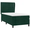 Image de vidaXL Sommier à Lattes de lit avec Matelas Vert foncé 90x190 cm