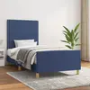 Image de vidaXL Cadre de lit sans matelas bleu 90x190 cm tissu