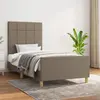 Image de vidaXL Cadre de lit sans matelas taupe 90x190 cm tissu