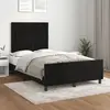 Image de vidaXL Cadre de lit sans matelas noir 120x200 cm velours