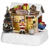 Image de LuVille Village de Noël Miniature Usine de Cadeau - L17 x l13 x H14 cm