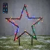 Image de Luca Smart Lighting Bâton de Jardin Noël avec 80 lumières LED - H73 x Ø60 cm - RGB