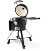 Image de Premium Kamado BBQ 18 pouces Ø 46 cm - Barbecue à charbon - Griller, Fumer, Cuire, Cuire à la vapeur - Cuisinière - Barbecue à oeufs Noir - 100 cm de haut