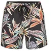 Image de O'NEILL Cali Print 39033 Black Tropical Flower Short de Bain pour Homme, 39033 Black Tropical Flower, S/M