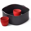 Image de PHILIPS Accessoire pour Airfryers XXL, Kit Cuve air fryer 6.2L & 9 moules à muffins en silicone (HD9957/00)
