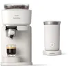 Image de Philips Baristina Machine à expresso - Mousseur à lait inclus - Un véritable expresso, en toute simplicité - 16 bars de pression - Broyeur intégré - Machine blanche avec porte-filtre blanc (BAR303/00)