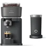 Image de Philips Baristina Machine à expresso - Mousseur à lait inclus - Un véritable expresso, en toute simplicité - 16 bars de pression - Broyeur intégré - Machine noire avec porte-filtre noir (BAR303/60)
